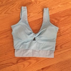 Capezio sports bra/crop top tank; built in pads